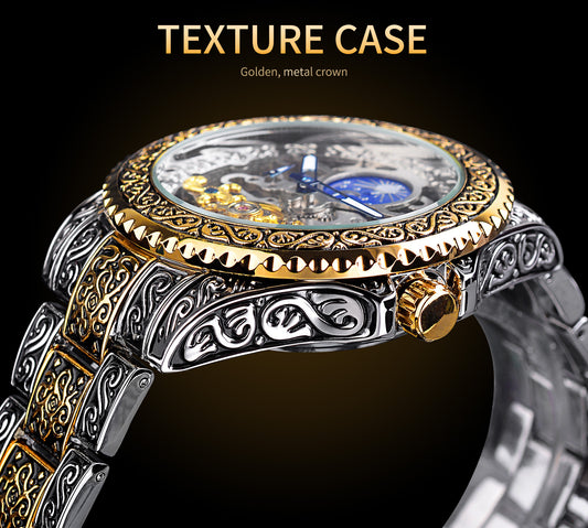 Forsining Luxury Skeleton Tourbillon Watch