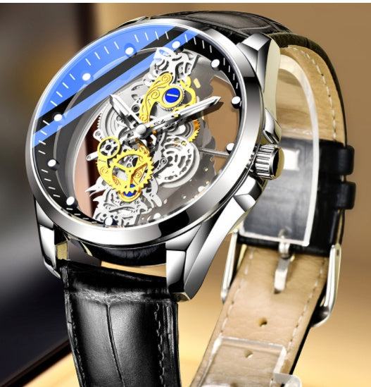 Elite Skeleton Gold - Men's Luxury Automatic Quartz Watch