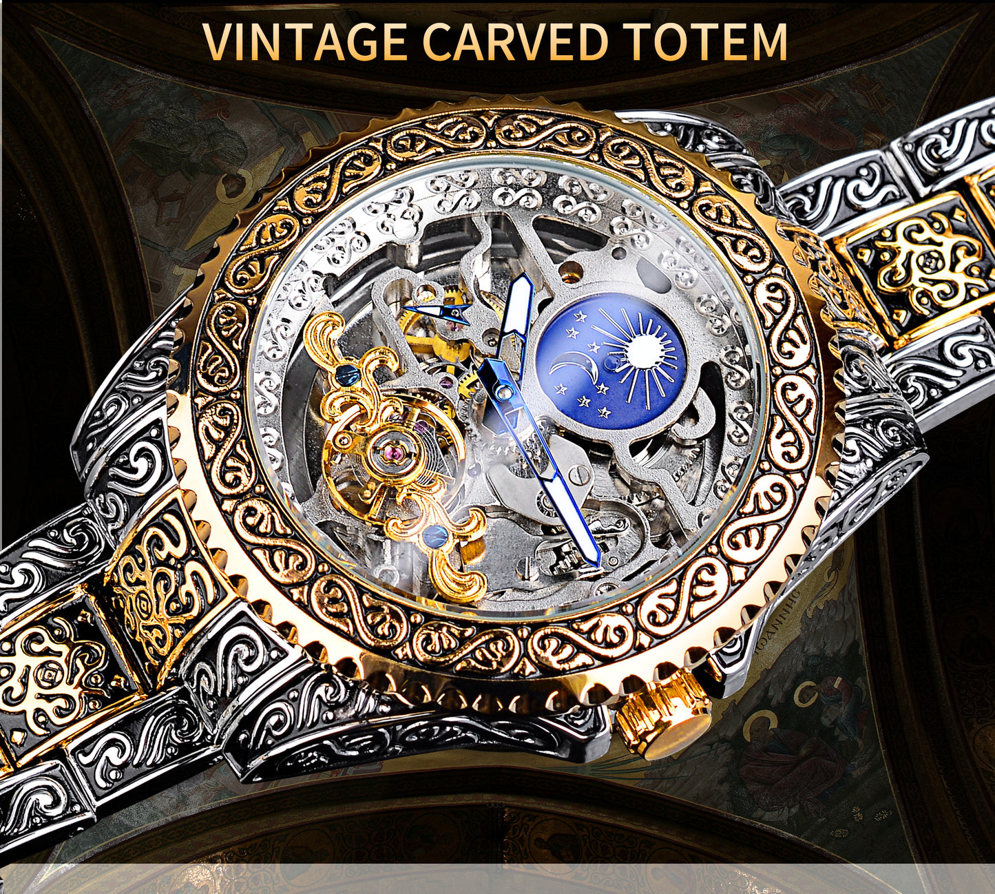 Forsining Luxury Skeleton Tourbillon Watch