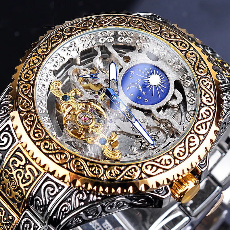 Forsining Luxury Skeleton Tourbillon Watch